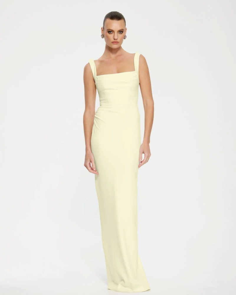 Marbella Gown - Lemon