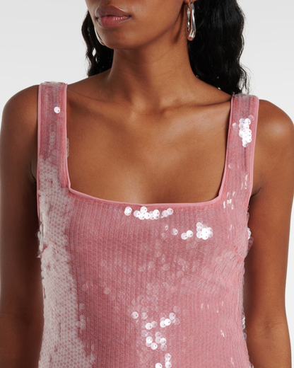 Staud Le Sable Sequin Maxi Dress