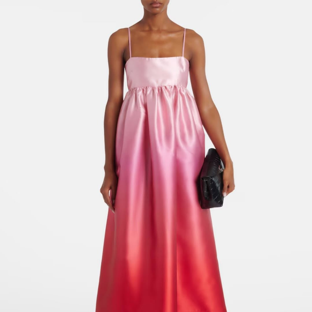 Inez Ombré Satin Dress