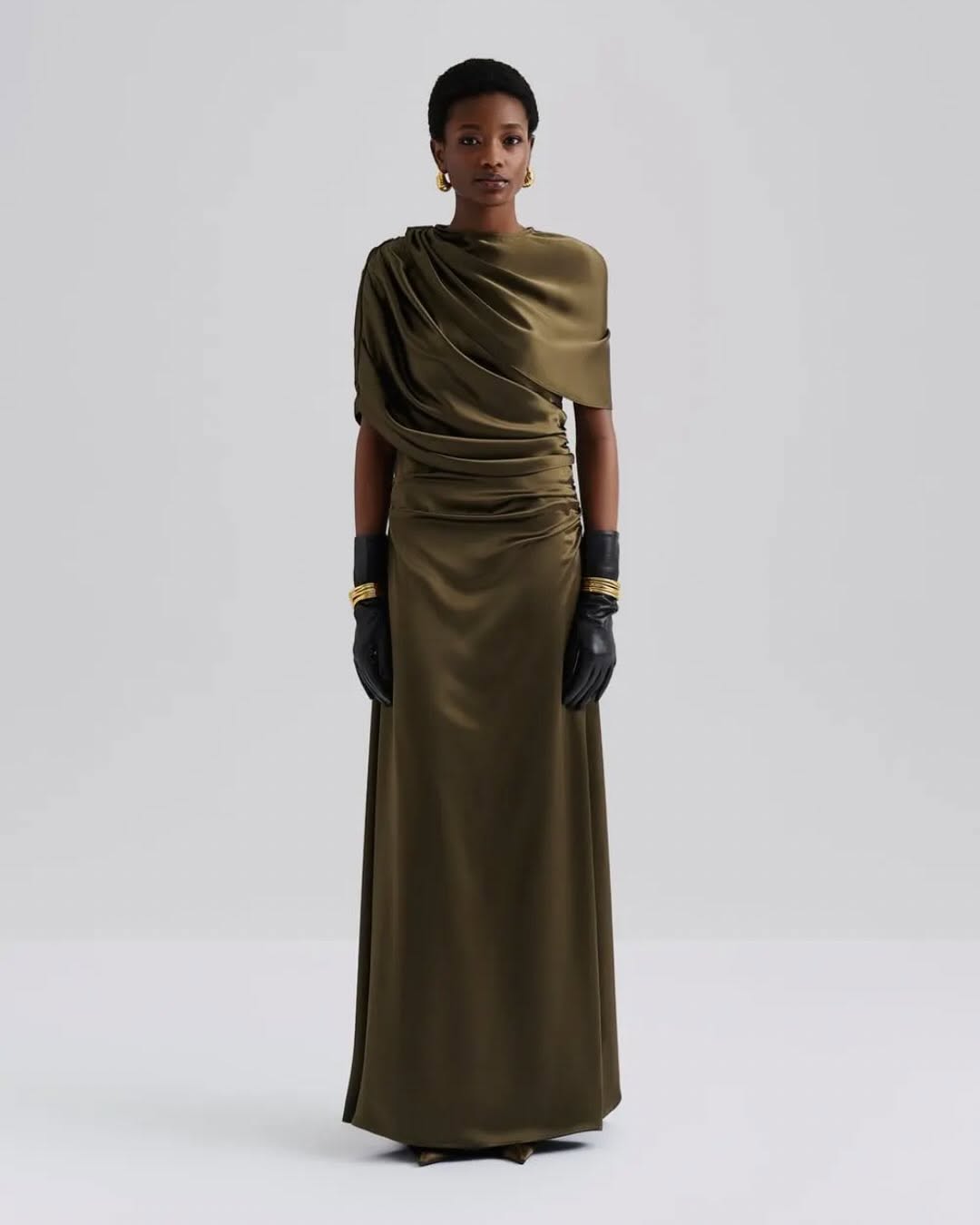 Cassia Olive Maxi Dress