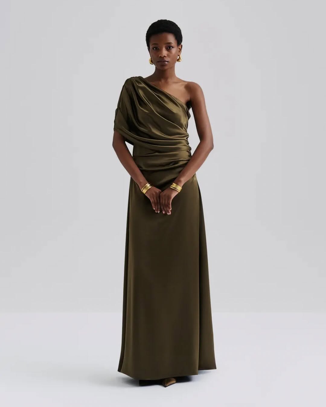 Cassia Olive Maxi Dress