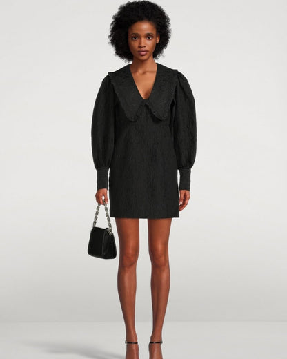 Collar Mini Dress